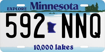 MN license plate 592NNQ