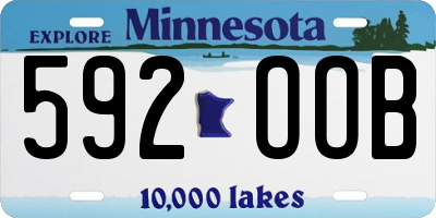 MN license plate 592OOB