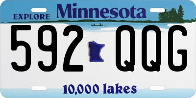 MN license plate 592QQG