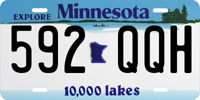MN license plate 592QQH
