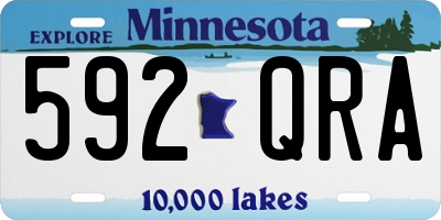 MN license plate 592QRA