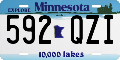 MN license plate 592QZI