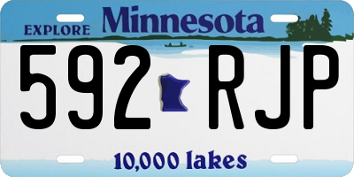 MN license plate 592RJP