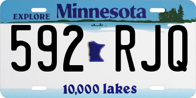 MN license plate 592RJQ