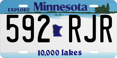 MN license plate 592RJR