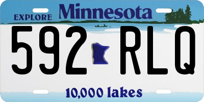 MN license plate 592RLQ