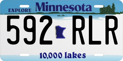 MN license plate 592RLR