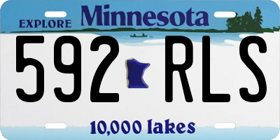 MN license plate 592RLS