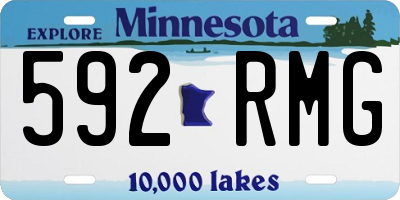 MN license plate 592RMG