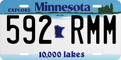 MN license plate 592RMM
