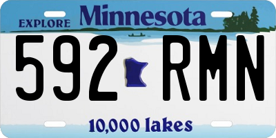 MN license plate 592RMN