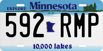MN license plate 592RMP