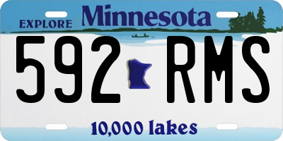 MN license plate 592RMS