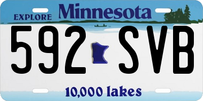 MN license plate 592SVB