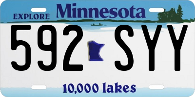 MN license plate 592SYY