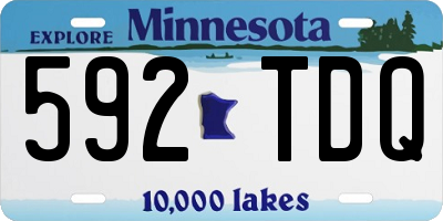 MN license plate 592TDQ
