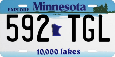 MN license plate 592TGL