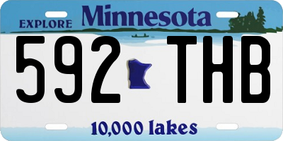 MN license plate 592THB