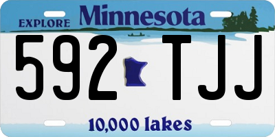 MN license plate 592TJJ