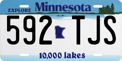 MN license plate 592TJS