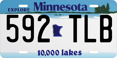 MN license plate 592TLB