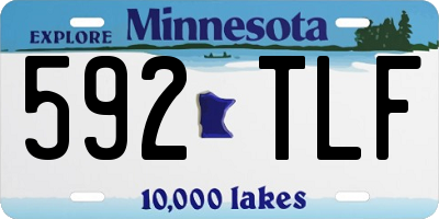 MN license plate 592TLF