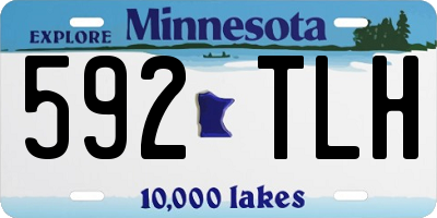 MN license plate 592TLH