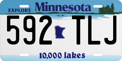 MN license plate 592TLJ