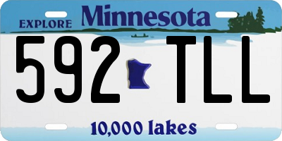 MN license plate 592TLL