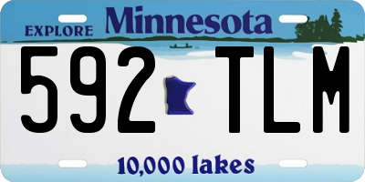 MN license plate 592TLM