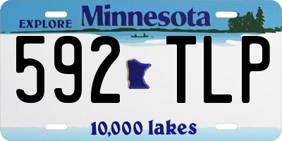 MN license plate 592TLP