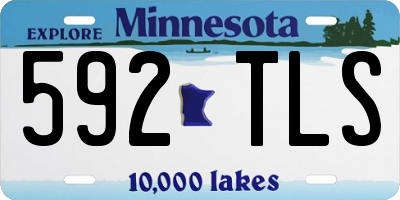 MN license plate 592TLS