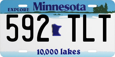MN license plate 592TLT
