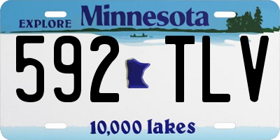 MN license plate 592TLV