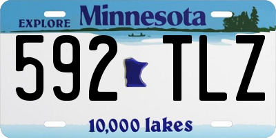 MN license plate 592TLZ