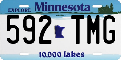 MN license plate 592TMG
