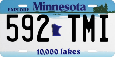 MN license plate 592TMI