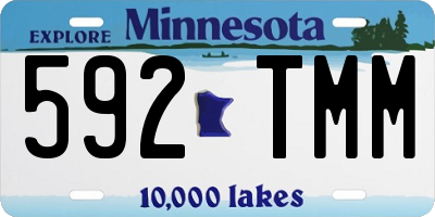 MN license plate 592TMM