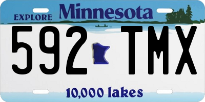 MN license plate 592TMX