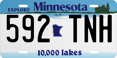 MN license plate 592TNH