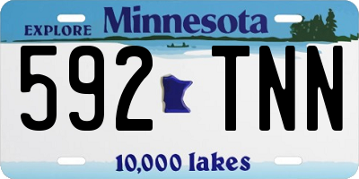 MN license plate 592TNN
