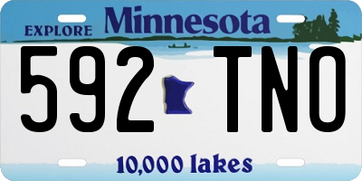 MN license plate 592TNO