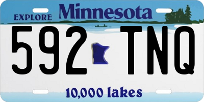 MN license plate 592TNQ