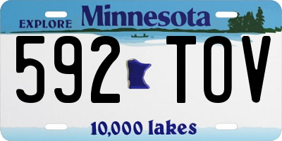 MN license plate 592TOV
