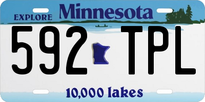 MN license plate 592TPL