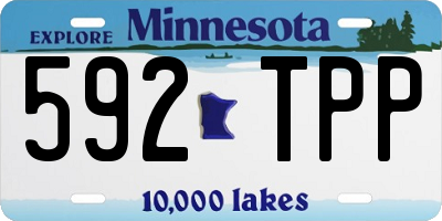 MN license plate 592TPP