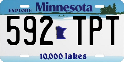 MN license plate 592TPT