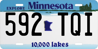 MN license plate 592TQI