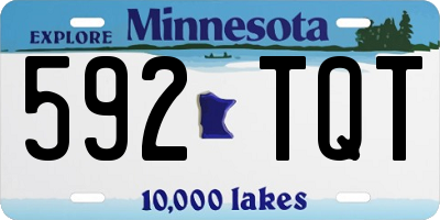 MN license plate 592TQT