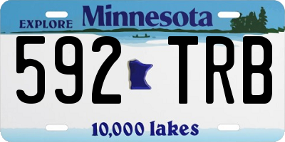 MN license plate 592TRB